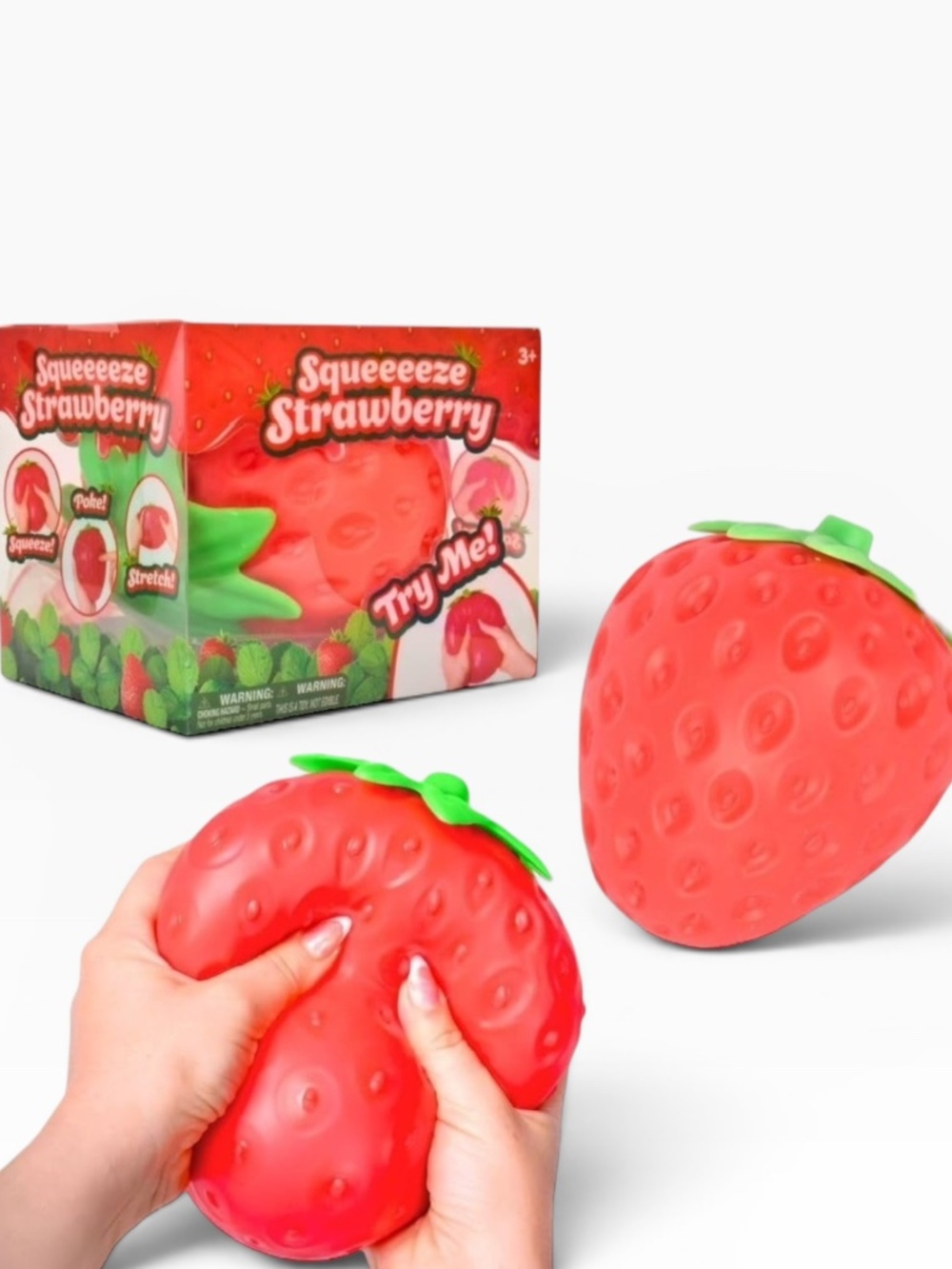 Sunny Days Jumbo Squeezy Sqeeeeze Strawberry Squishy Viral NIB
